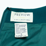 PREVIEW COLLECTION Womens Pencil Dress Green Short Sleeve Knee Length M