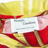 ALWAYS CAROLINE Womens Shift Dress Red Floral Sleeveless Knee Length S