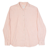 PEPE JEANS Womens Blouse Pink Button Neck Long Sleeve M