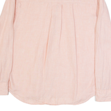 PEPE JEANS Womens Blouse Pink Button Neck Long Sleeve M