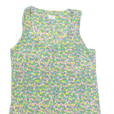 HARTFORD Womens Printed Vest Green Sleeveless Floral S