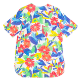 Womens Kimono Blouse Red Floral L