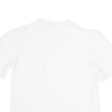 Womens Printed Blouse White Floral M