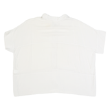 Womens Blouse Beige Button Neck L