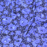 SPORTING DRESS Womens Printed Blouse Blue V-Neck Puff Sleeve Floral UK 14