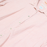 PEPE JEANS Womens Blouse Pink Button Neck Long Sleeve M