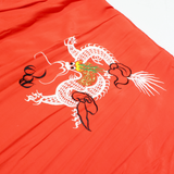 Womens Kimono Blouse Red 3/4 Sleeve L