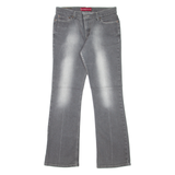 LEVI'S 518 Superlow Made In USA Womens Jeans Grey Bootcut Stone Wash W30 L31