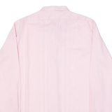 Mens Formal Shirt Pink Linen Long Sleeve M