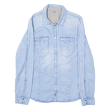 GSTAR RAW Mens Denim Shirt Blue Long Sleeve S