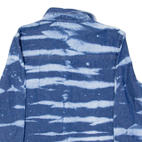 Acid Wash Womens Denim Shirt Blue Long Sleeve L