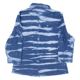 Acid Wash Womens Denim Shirt Blue Long Sleeve L