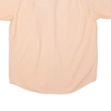 LES CHEMISES Mens Plain Shirt Orange M