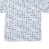 VAN HEUSEN Palm Tree Mens Shirt Blue XL