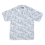 VAN HEUSEN Palm Tree Mens Shirt Blue XL