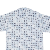 VAN HEUSEN Palm Tree Mens Shirt Blue XL