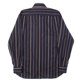 PAUL & SHARK Mens Shirt Brown Striped Long Sleeve L
