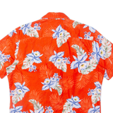 SMOG Mens Hawaiian Shirt Red Floral M