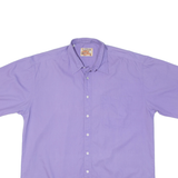 LETS GO Mens Plain Shirt Purple 2XL