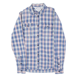 TOMMY HILFIGER Mens Shirt Blue Plaid Long Sleeve XL