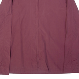 HUGO BOSS Zipped Mens Plain Shirt Red Long Sleeve XL