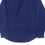 TOMMY HILFIGER New York Fit Mens Shirt Blue Spotted Long Sleeve M