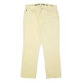 NAUTICA Mens Jeans Yellow Regular Straight W34 L29