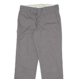 DICKIES Flex Workwear Mens Twill Trousers Grey Slim Tapered W30 L30