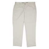 DICKIES Khaki Mens Twill Trousers Grey Regular Straight W40 L32