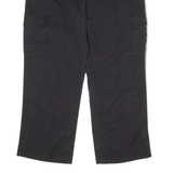 DICKIES Workwear Cargo Mens Twill Trousers Black Regular Wide-Leg W38 L30
