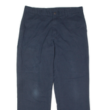 DICKIES Workwear Mens Trousers Blue Regular Straight W36 L32