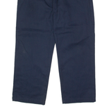 DICKIES Mens Twill Trousers Blue Relaxed Straight W38 L30