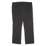 DICKIES Mens Canvas Trousers Black Regular Straight W42 L32
