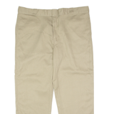 DICKIES 874 Original Workwear Mens Twill Trousers Beige Regular Straight W42 L20