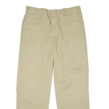 DICKIES Workwear Mens Twill Trousers Beige Slim Straight W34 L29