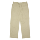 DICKIES Workwear Mens Twill Trousers Beige Slim Straight W34 L29