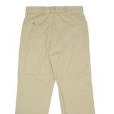 DICKIES Workwear Mens Twill Trousers Beige Slim Straight W34 L29
