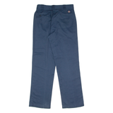 DICKIES Workwear Mens Twill Trousers Blue Regular Straight W32 L32