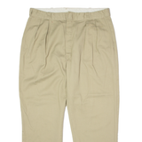 DICKIES Workwear Mens Twill Trousers Beige Slim Straight W36 L28