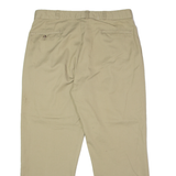 DICKIES Workwear Mens Twill Trousers Beige Slim Straight W36 L28