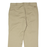 DICKIES Workwear Mens Twill Trousers Beige Regular Straight W38 L30