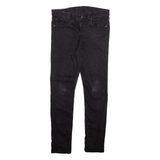 LEVI'S 519 Jeans Hi-ball Mens Black Slim Skinny W31 L29