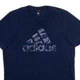 ADIDAS Mens T-Shirt Blue M