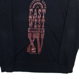 NIKE Mens T-Shirt Black Long Sleeve M