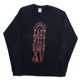 NIKE Mens T-Shirt Black Long Sleeve M