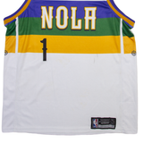 NIKE NBA New Orleans Pelicans Mens Jersey White Sleeveless USA V-Neck M