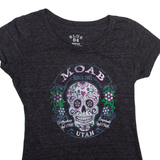 BLUE 84 Skull Womens T-Shirt Grey M
