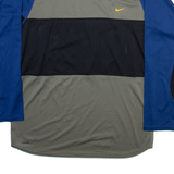 NIKE Mens T-Shirt Grey Long Sleeve M