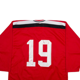 SP Switzerland National Team Mens Jersey Red Long Sleeve V-Neck L