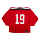 SP Switzerland National Team Mens Jersey Red Long Sleeve V-Neck L